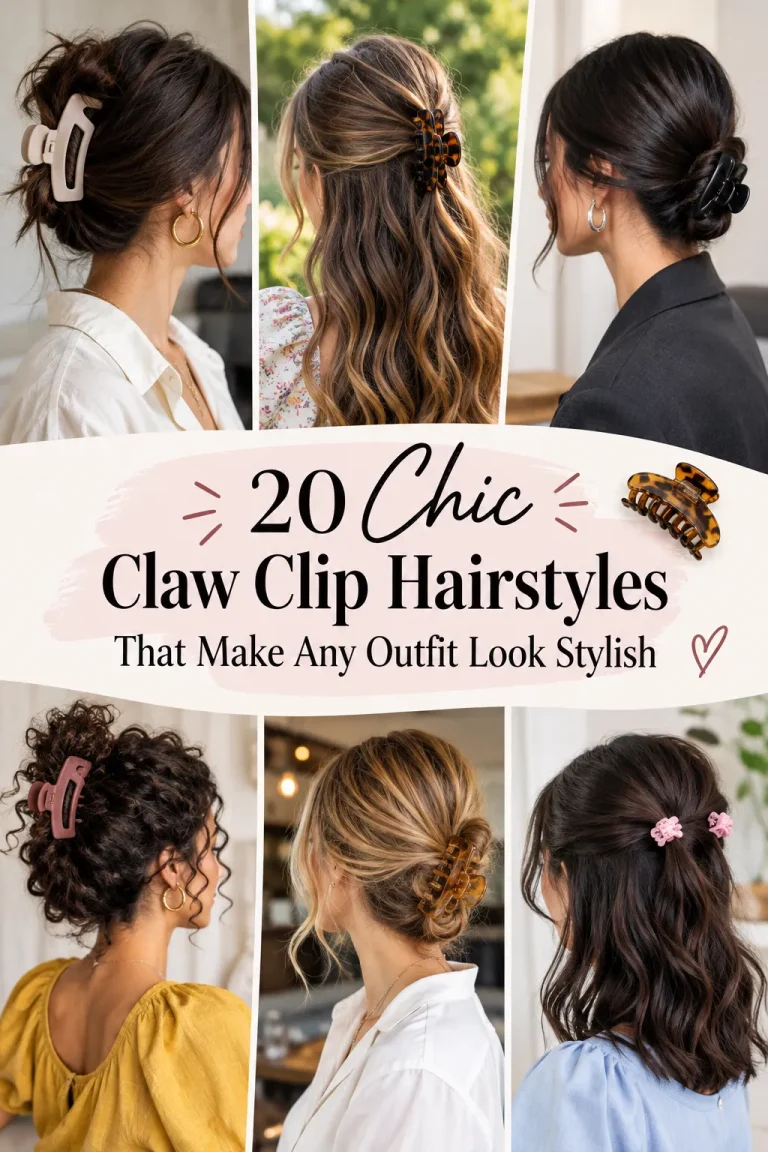 20 Chic Claw Clip Hairstyles That Make Any Outfit Look Stylish