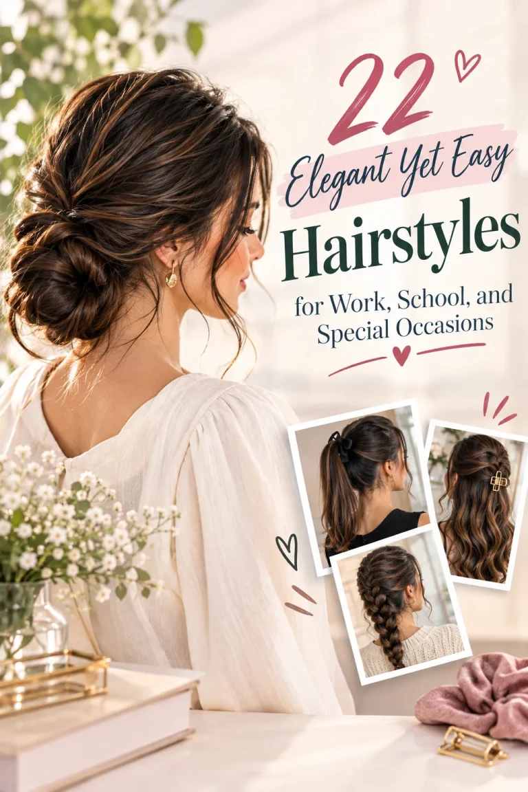 22 Elegant Yet Easy Hairstyles for Work, School, and Special Occasions